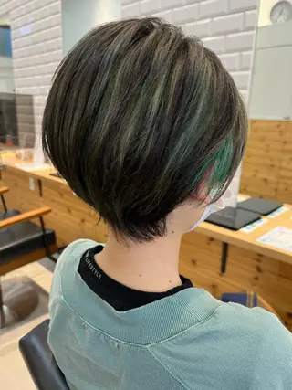 ショート カラー MATSU 🌟韓国🇰🇷のヘアスタイル