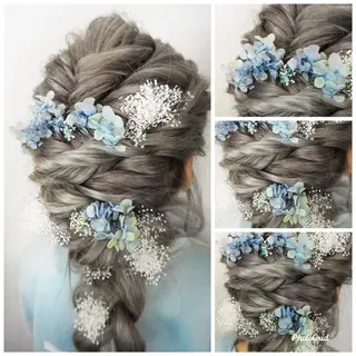 ロング カラー ヘアアレンジ Shelltie Fiel (シェルティフィエル)所属・次世代シールエクステ 錦糸町 小泉 朋之のヘアスタイル