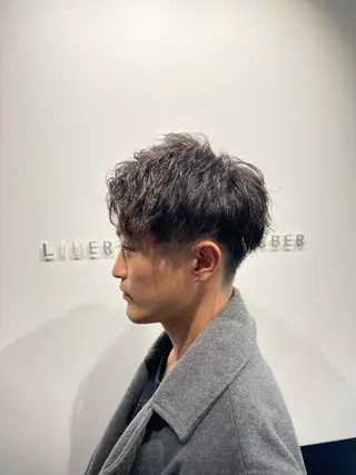 ショート パーマ メンズ 銀座メンズカット/ 銀座メンズパーマ/のヘアスタイル