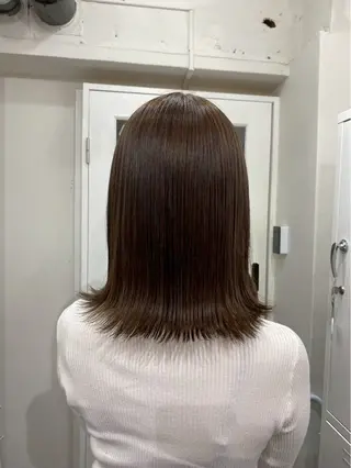 ミディアム 🪼モモカ/デザイン ハイトーン🪼⟡.·のヘアスタイル
