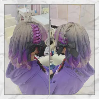 ミディアム ヘアアレンジ ヘアセット/着付け 𓇼 松本 夏美𓇼のヘアスタイル