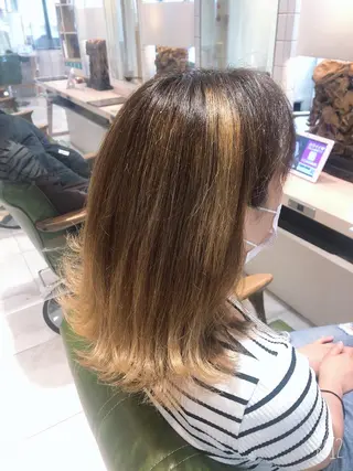 セミロング EARTH志木/佐藤 氷河のヘアスタイル