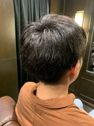 ミディアム LAVIE NEW STANDARD BARBER 五反田店所属・かみがひら なぎさのヘアスタイル