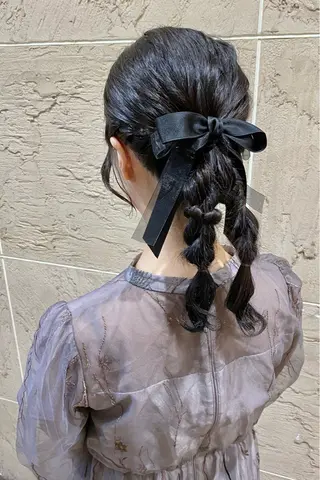 セミロング ヘアアレンジ 菊地 紗矢のヘアスタイル