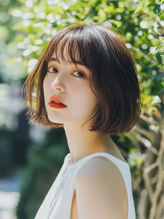 ショート カラー ヘアアレンジ 🐹ブリーチ/透明感 /韓国ヘア/蓮🐹のヘアスタイル