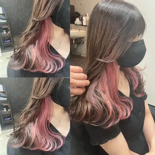 セミロング GULF門前仲町所属・韓国風レイヤー ハイトーンRYOTAのヘアスタイル