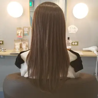 セミロング kimoto akaneのヘアスタイル