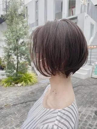 ショート 佐藤史哉* 韓国レイヤー赤み除去のヘアスタイル