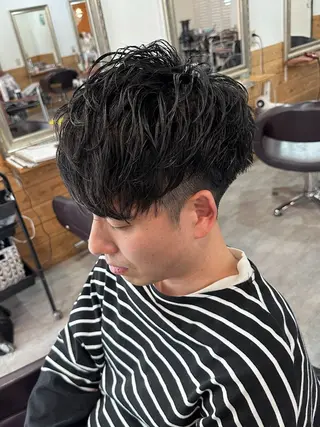 メンズ 本町/新町/心斎橋 透明感カラーSANCのヘアスタイル