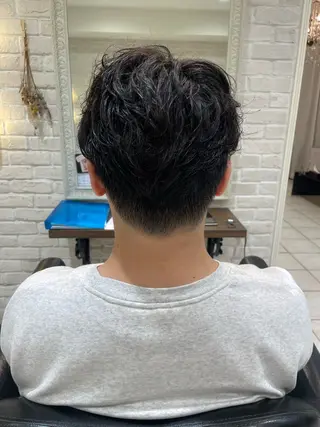 メンズ 🩵RIKO🩵 透明感カラー🫧のヘアスタイル