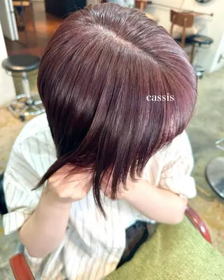 ショート カラー 藤原 亜美果のヘアスタイル