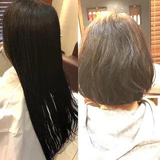 ショート こすげひろと カラー講師のヘアスタイル