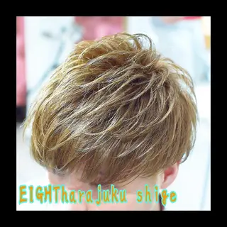 ショート カラー メンズ 及川シゲル 髪質改善講師のヘアスタイル