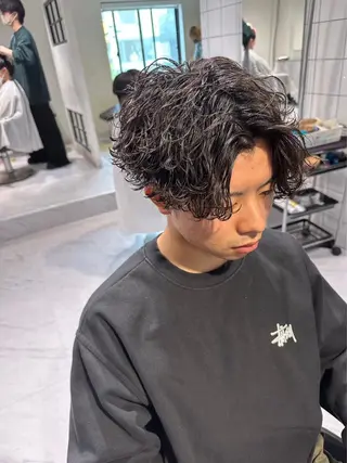 ショート パーマ メンズ ⚡️メンズ特化⚡️ RYUKIのヘアスタイル