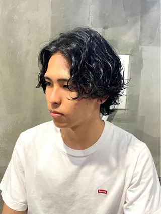 ショート パーマ メンズ Agu hair lore沼館店所属・八戸パーマ/メンズパ ーマ/シンゴ。のヘアスタイル