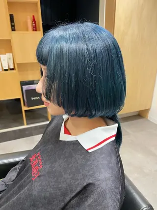セミロング カラー 武田 ひよりのヘアスタイル