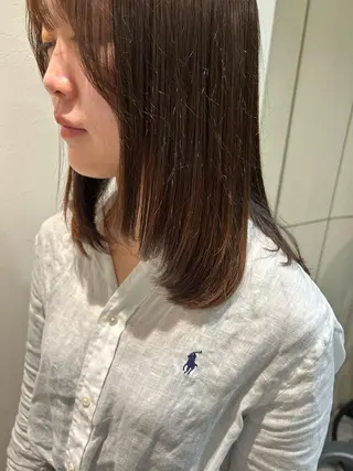ミディアム Ami♡ ピンク/ラベンダーのヘアスタイル