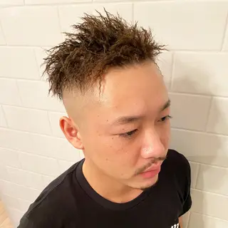 ショート カラー パーマ ヘアアレンジ メンズ キッズ ネイル マツエク・マツパ 中元 淳のヘアスタイル