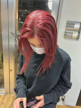 ミディアム ハイトーンNo.1✨ パーマ✨イマイタツヤのヘアスタイル