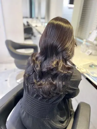 カラー 柔らかブラウン🧸 韓国レイヤー🕊️のヘアスタイル