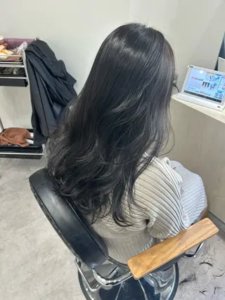 セミロング カラー ヘアアレンジ ボブ /ニュアンス/ satomi🧸💖のヘアスタイル