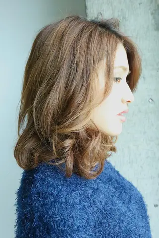 セミロング リズ　ブリエ所属・リズ ブリエのヘアスタイル