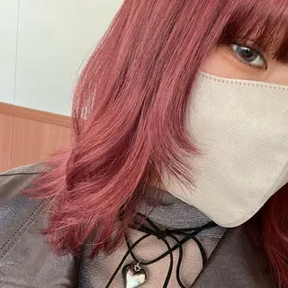 セミロング カラー カラー/韓国レイヤー /ブリーチ/hinaのヘアスタイル