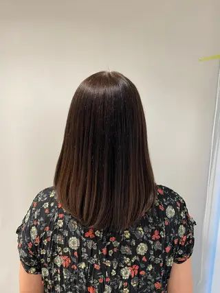 ミディアム 🦋‪ハイトーンカラ ー🦋‪熊田 史織のヘアスタイル