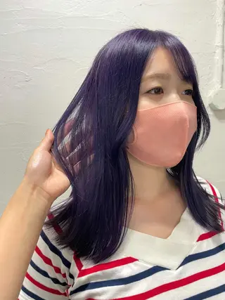 ミディアム カラー ケアパーマ/ブリーチ daisukeのヘアスタイル