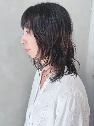 ミディアム パーマ お悩み解消/くせ毛 /ボブパーマ/とういのヘアスタイル