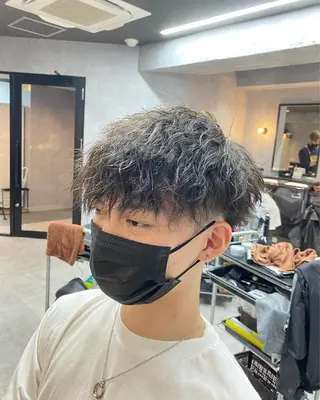 ショート パーマ メンズ 大阪メンズヘアのプロ 高橋 直希のヘアスタイル