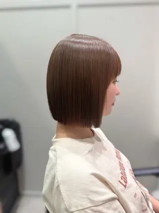 ショート カラー レイヤー/髪質改善カ ラ-🤍津田奈々美‎のヘアスタイル
