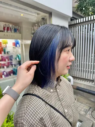 ミディアム カラー 透明感カラー🌱 🍑天野琴音🍑のヘアスタイル