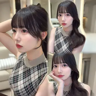 セミロング 上品♡韓国レイヤー ‎🤍のの‎🤍のヘアスタイル