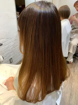 セミロング パーマ 安村 美奈のマツエク・マツパデザイン