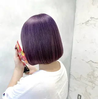 ショート カラー レイヤーブリーチ特化 ホワイト専門/岸のヘアスタイル