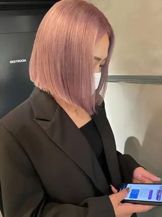 ミディアム カラー classic 新横浜所属・大人girly🛋️ 🤍yukakoのヘアスタイル