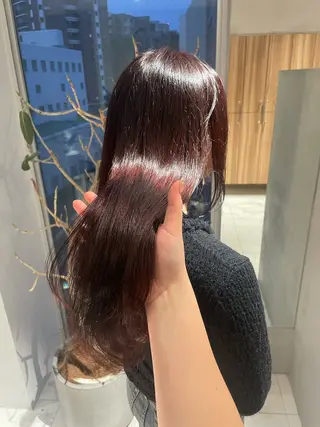 ロング RIN⌇ レイヤー⌇ 艶カラー🌙のヘアスタイル