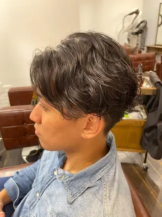 パーマ メンズ 齋藤 拓麻のヘアスタイル