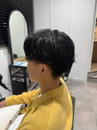 パーマ 平尾/艶カラー/ アッシュ系/中川誠大のヘアスタイル