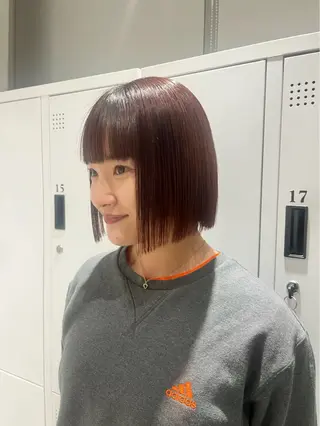 ショート カラー ボブ/ベージュ/ パーマ🪿近森ゆいのヘアスタイル