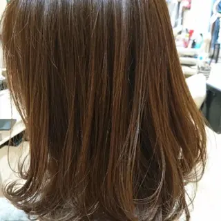 セミロング カラー 社内カット講師・店長 菅原賢一のヘアスタイル