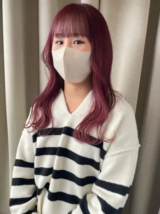 ロング カラー cocoluana(ココルアナ)所属・韓国風ヘア専門 🇰🇷Noaのヘアスタイル