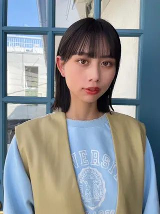 ショート カラー 顔周りカット× 髪質改善【リョウ】のヘアスタイル