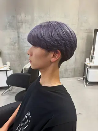 カラー メンズ XELM/ハイトーン /高崎/RUIのヘアスタイル