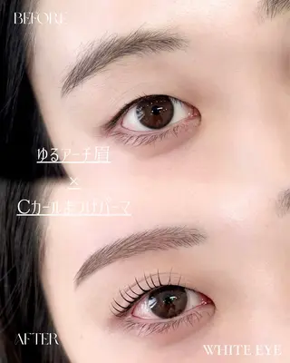 アイブロウ WHITE EYE 🤍Mayukaのマツエク・マツパデザイン