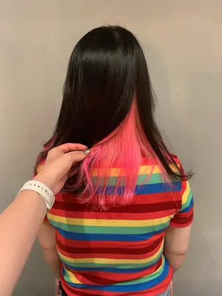 ミディアム 美髪・シールエクステ ホソタニリョウコのヘアスタイル