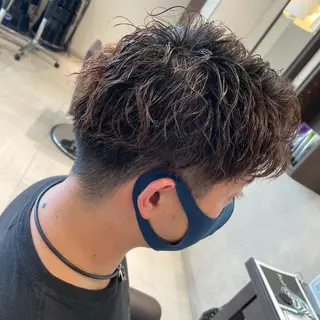 パーマ メンズ 松永 果菜のヘアスタイル