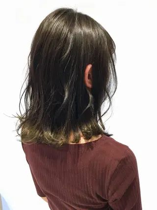 ミディアム カラー 寺内 紳悟のヘアスタイル