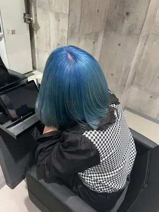 ミディアム カラー mimiiy梅田 中崎町ハイトーンのヘアスタイル